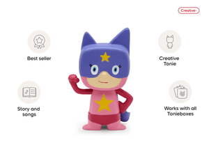 Superhero Creative-Tonie - Pink Purple audio figurine, inspiring audio journeys and imaginative play