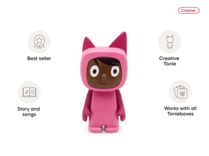 Creative-Tonie Pink Dark audio figurine, inspiring audio journeys and imaginative play
