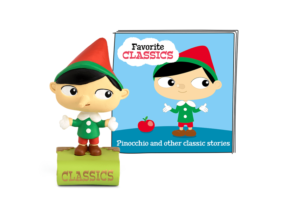 Favorite Classics: Pinocchio & Other Classic Stories Tonie with a branded content card