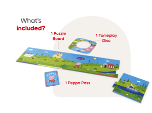 Tonieplay Peppa Pig-Playdate with Peppa includes Tonieplay Disc, puzzle board and peppa pass
