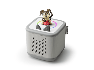 Moon Gray Toniebox 2, an audio player for kids with Playtime Puppy Tonie audio figurine
