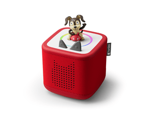 sunset red toniebox 2 starter set with playtime puppy tonie