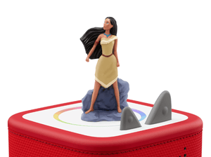 Disney Pocahontas Tonie on a Red Toniebox