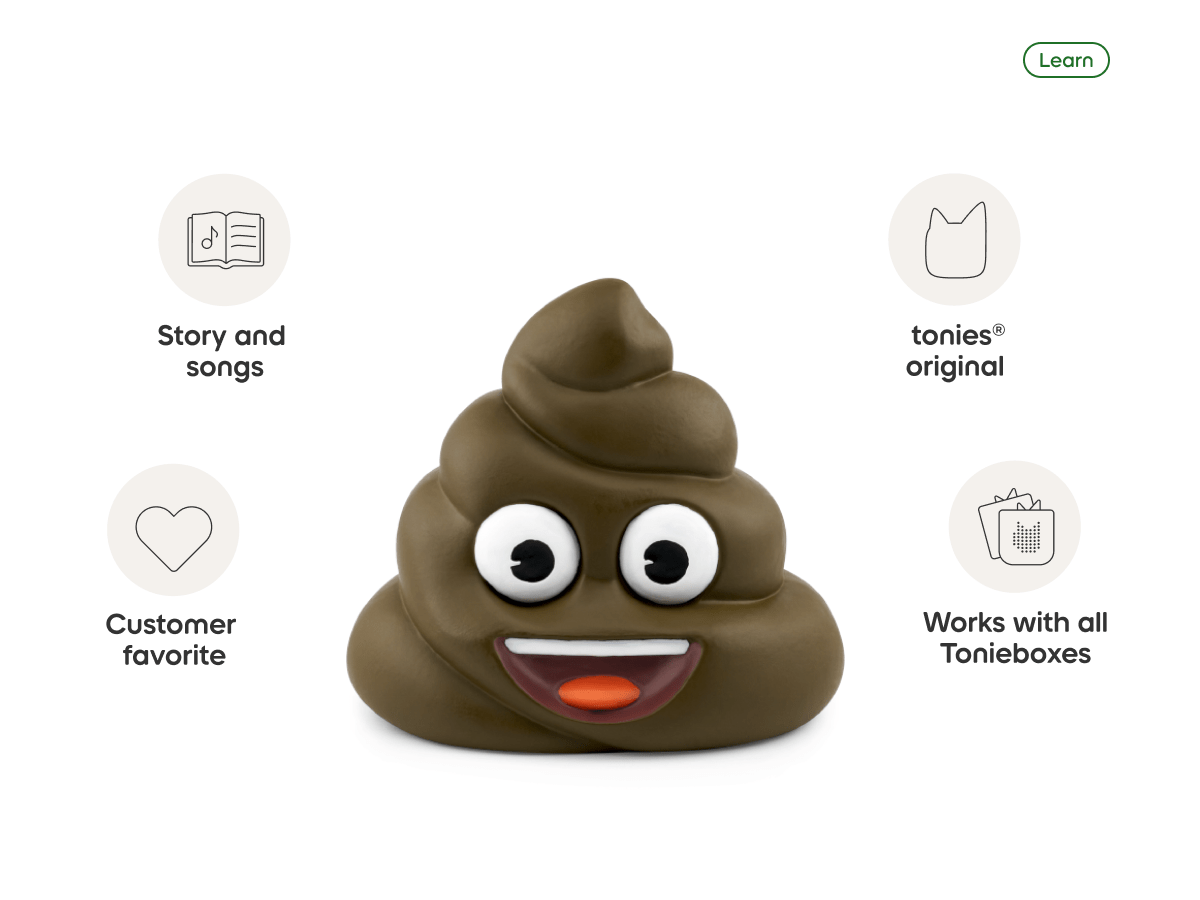 Potty Training Tonie (Spanish) audio figurine, inspiring audio journeys and imaginative play