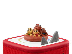 Pretzel and the Puppies Tonie on a Red Toniebox