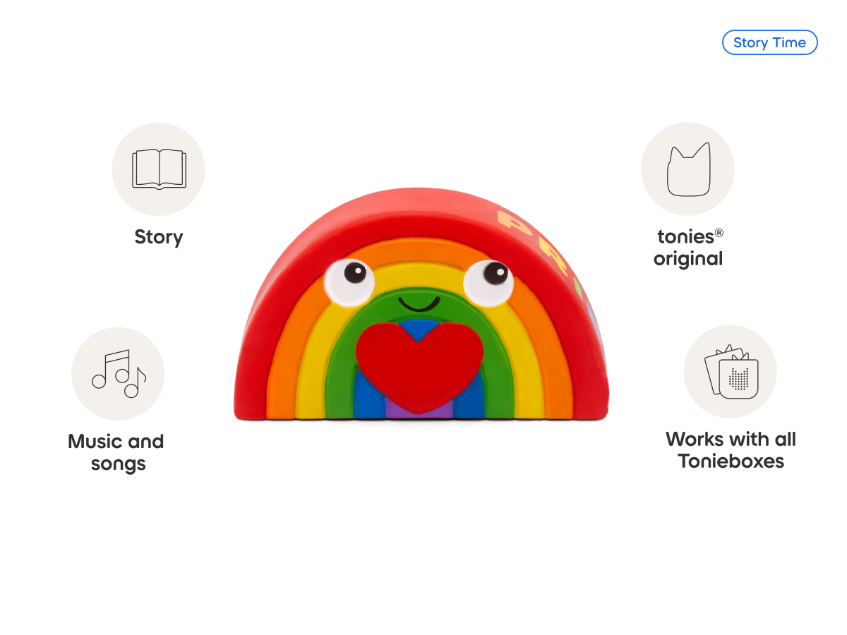 Favorite Tales Pride Tonie audio figurine, inspiring audio journeys and imaginative play