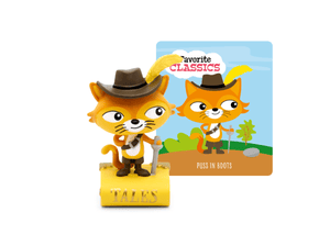 Favorite Tales: Puss in Boots Tonie with a branded content card