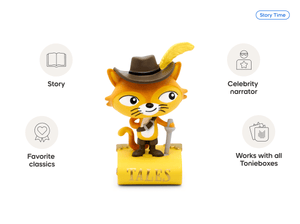 Favorite Tales Puss in Boots Tonie audio figurine, inspiring audio journeys and imaginative play
