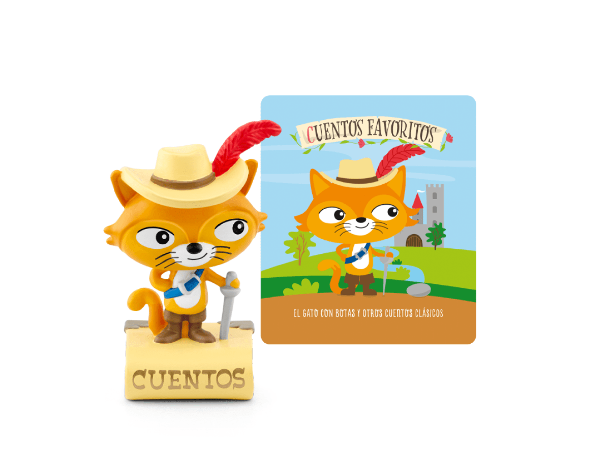 El Gato Con Botas Tonie audio figurine with content illustration
