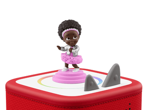 Qai Qai - Invisible Universe Tonie on a Red Toniebox