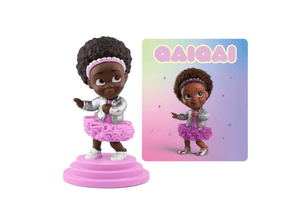 Qai Qai - Invisible Universe Tonie with a branded content card