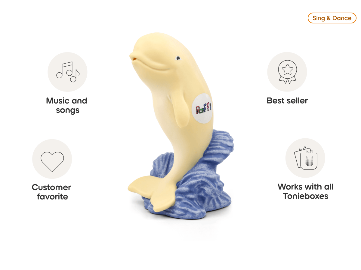 Raffi Tonie audio figurine from the sing & dance category, inspiring audio journeys and imaginative play
