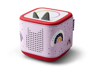 Rainbow Sleeve on a red Toniebox 2