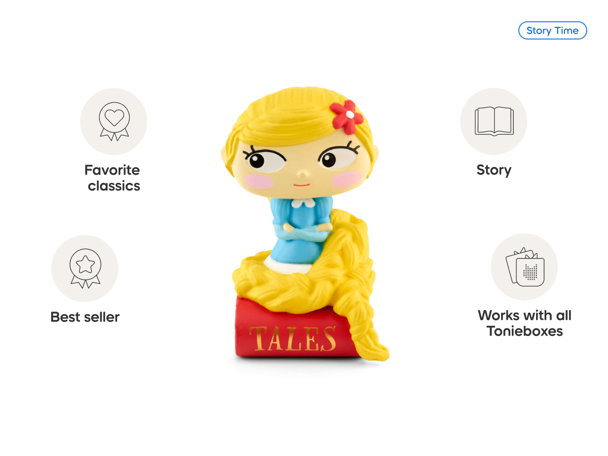 Favorite Tales Rapunzel & Other Fairy Tales Tonie audio figurine, inspiring audio journeys and imaginative play