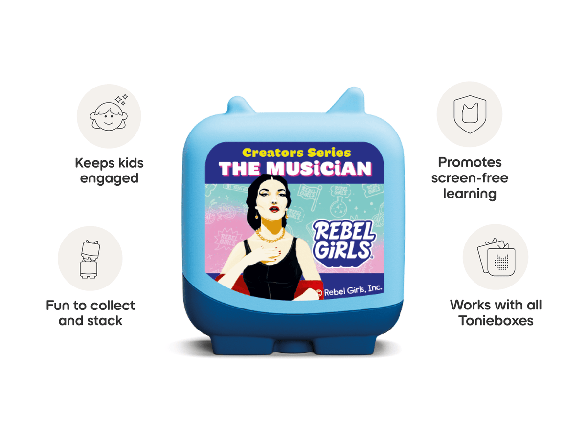 Rebel girls audio figurine, inspiring audio journeys and imaginative play