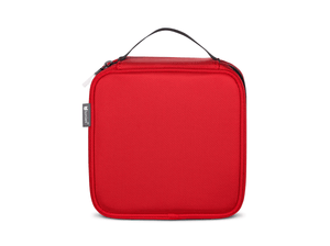 back view of tonies carrying case in red