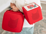 Child Holding Tonies Carrying Case