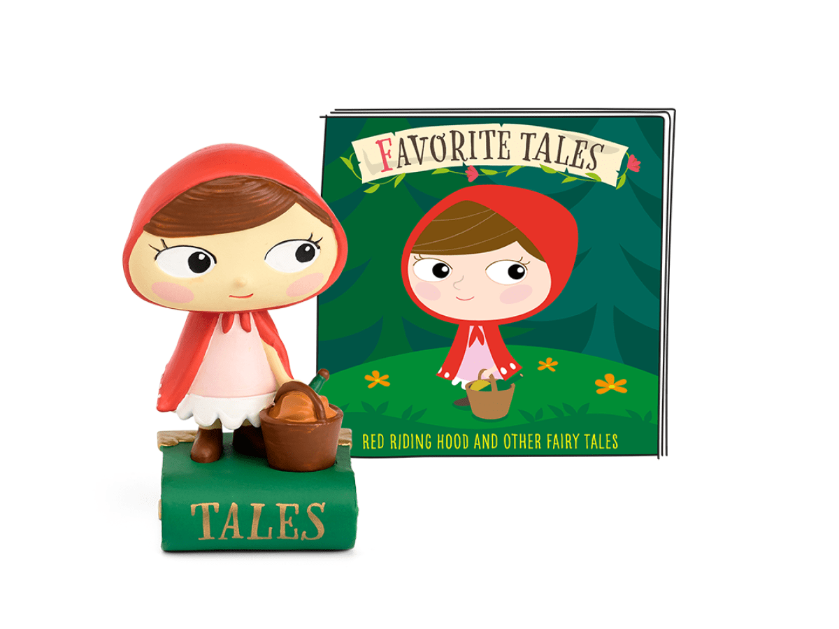 Favorite Tales: Red Riding Hood and Other Fairy Tale Stories Tonie with a branded content card