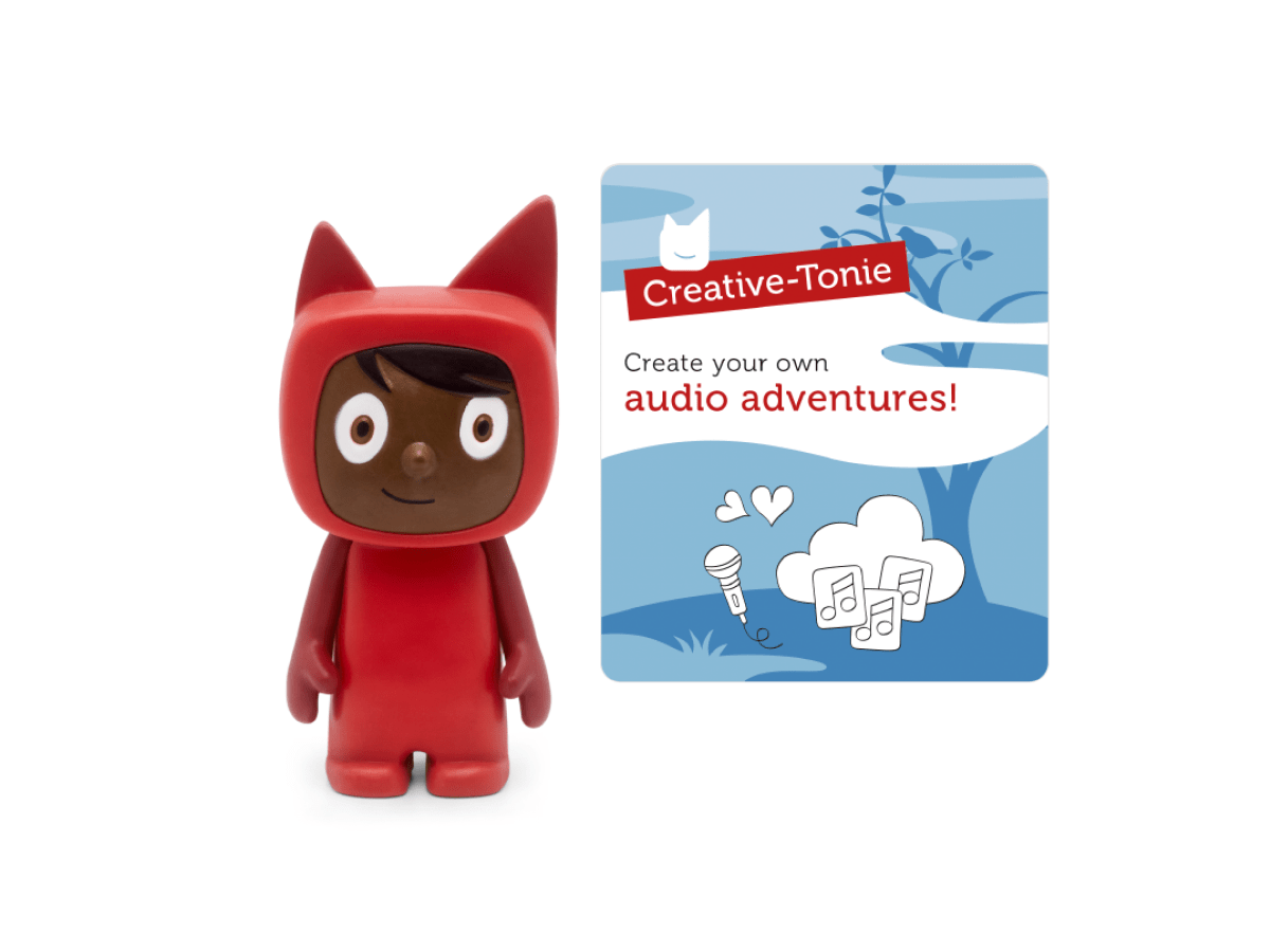 Red with Dark Hue Creative-Tonie with a branded content card