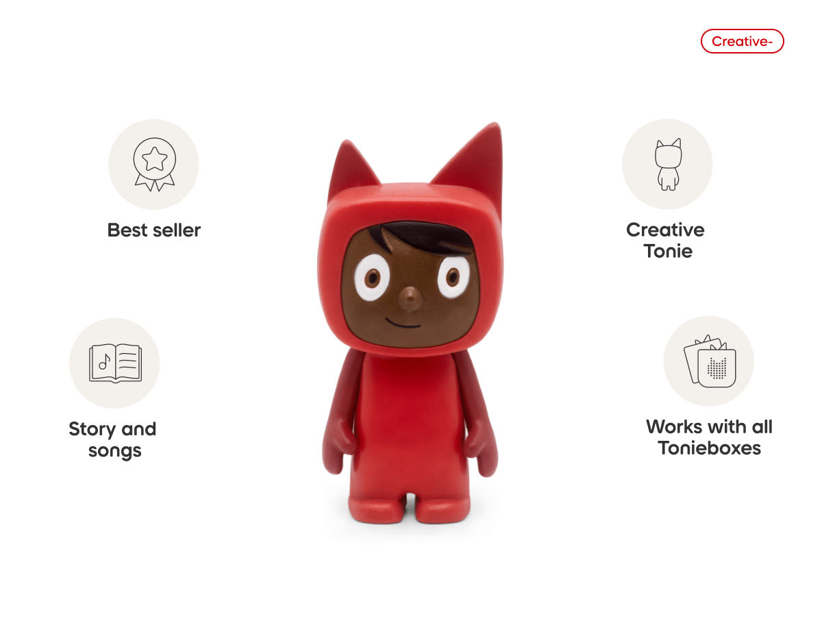 Creative-Tonie Red Dark audio figurine, inspiring audio journeys and imaginative play