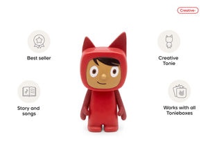 Creative-Tonie Red Medium audio figurine, inspiring audio journeys and imaginative play