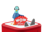 Wow in the World - Reggie Tonie on a red Toniebox 2 ready to play audio stories and songs
