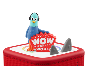 Wow in the World - Reggie Tonie on a red Toniebox 2 ready to play audio stories and songs