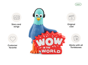 Wow in the World - Reggie Tonie audio figurine, inspiring audio journeys and imaginative play