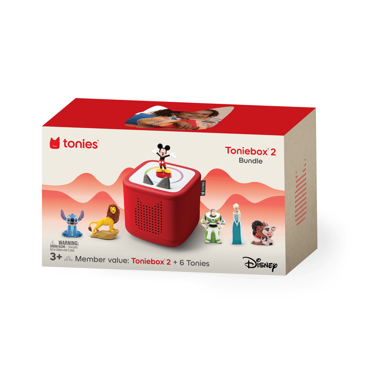 Sam's Club Toniebox 2 Disney Bundle - Sunset Red