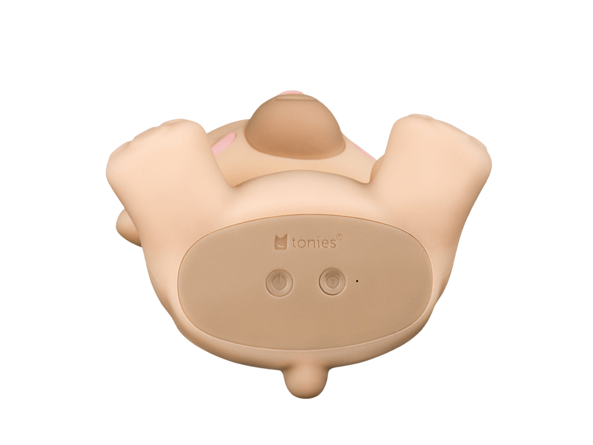 Charging ports and Night Light controls of Sleepy Friends: Sleepy Bear Night Light Tonie