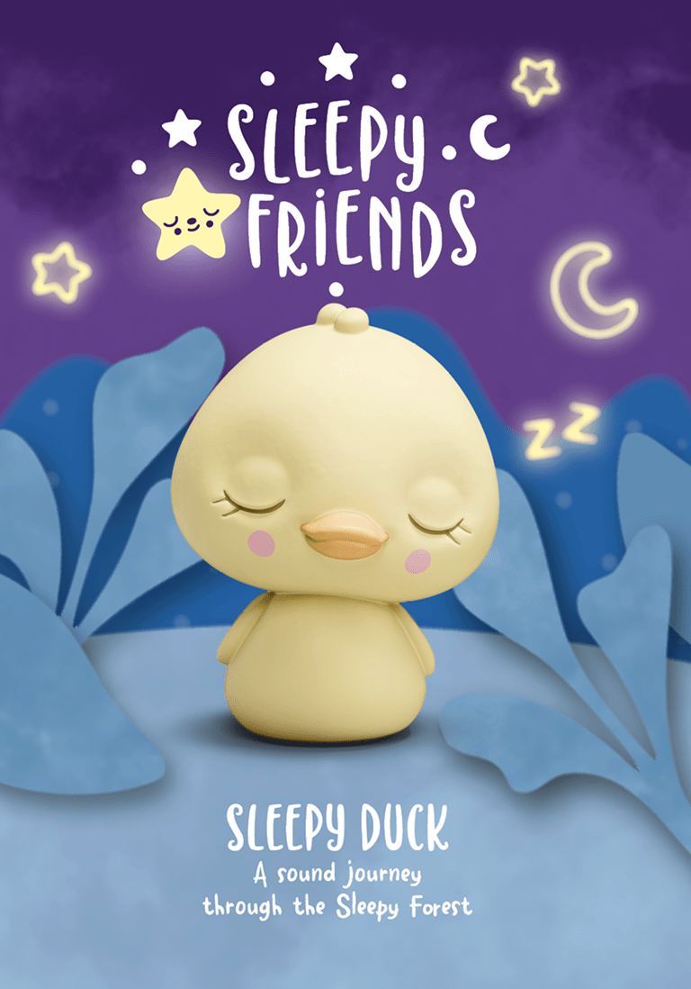 Sleepy Duck- A Sound Journey through the Forest | Illustration