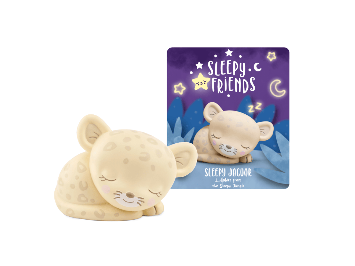 Sleepy Jaguar- Lullabies from the Sleepy Jungle Tonie audio figurine with content illustration