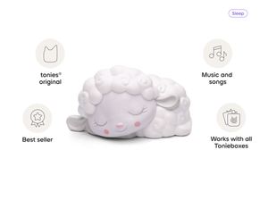 Sleepy Sheep audio figurine, inspiring audio journeys and imaginative play