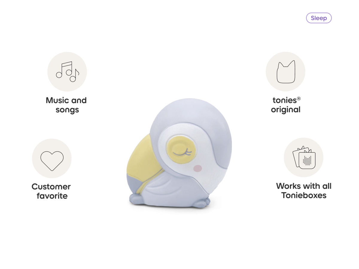 Sleepy Toucan-Nature Sounds from the Sleepy Jungle Tonie audio figurine from the sleep category, inspiring audio journeys and imaginative play