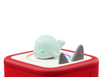 Sleepy Whale: Lullabies from the Ocean Tonie on a Red Toniebox