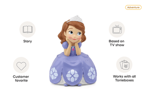 Disney Sofia the First Tonie audio figurine from the adventure category, inspiring audio journeys and imaginative play