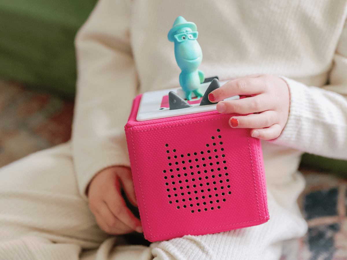 Child Playing With Disney & Pixar Soul Tonie