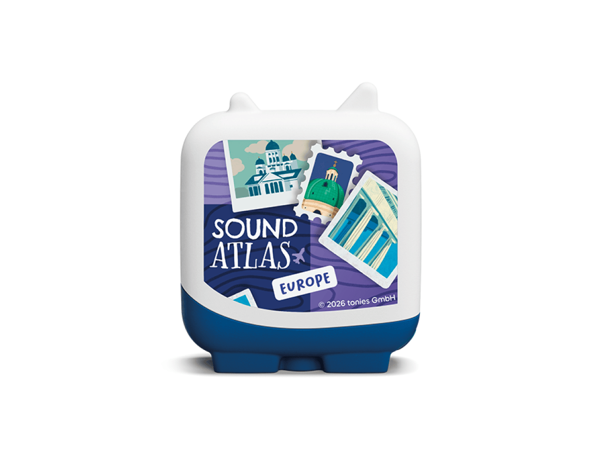 Sound Atlas Pocket Tonies - 4 Pack europe Tonie audio figurine for the Toniebox, which plays audio content