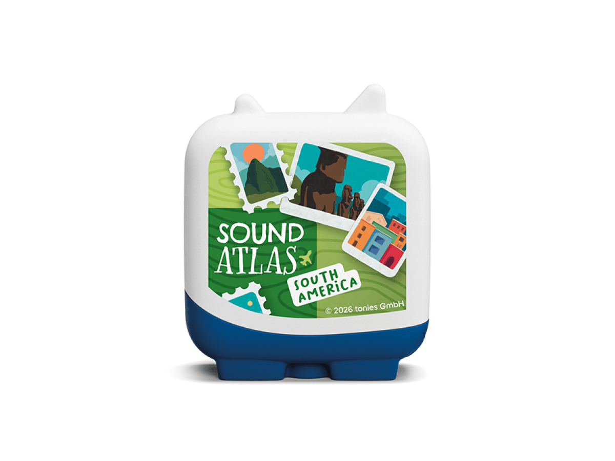 Sound Atlas Pocket Tonies - 4 Pack south america Tonie audio figurine for the Toniebox, which plays audio content