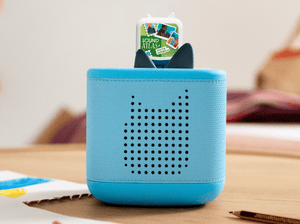 Sound Atlas Pocket Tonies - 4 Pack on a blue toniebox 2