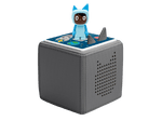 Blue Tonie on Space Journey Topper on Gray Toniebox