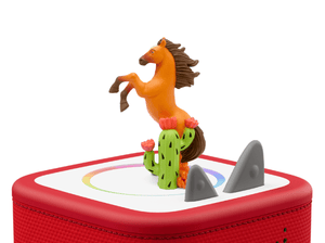Spirit Untamed Tonie on a Red Toniebox