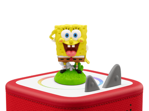 SpongeBob SquarePants Tonie on a Red Toniebox