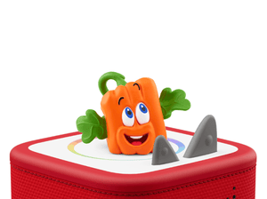 Spookley the Square Pumpkin Tonie on a Red Toniebox