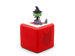 Full view of a Favorite Tales: Spooky Tales Tonie on a red Toniebox