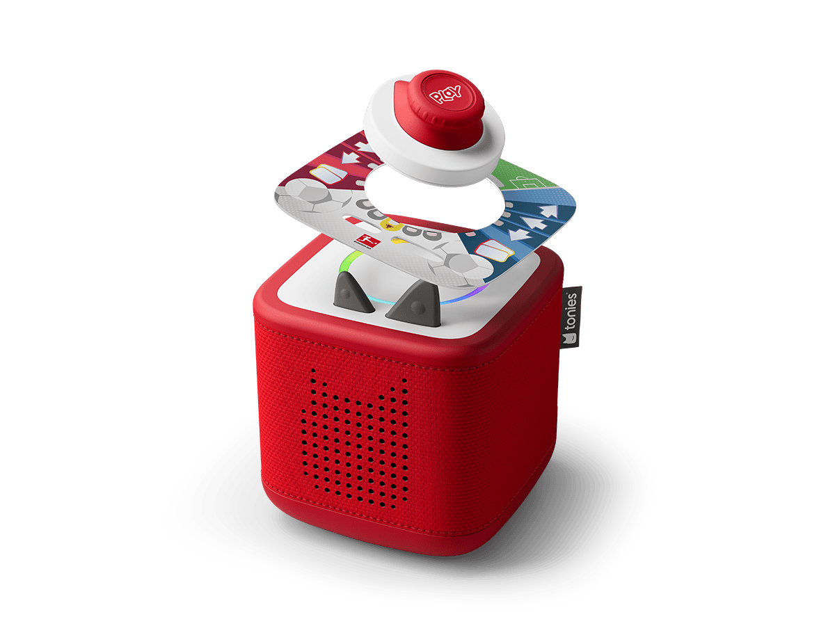 Tonieplay-Stadium Showdown Disc on red Toniebox 2 an audio player for kids