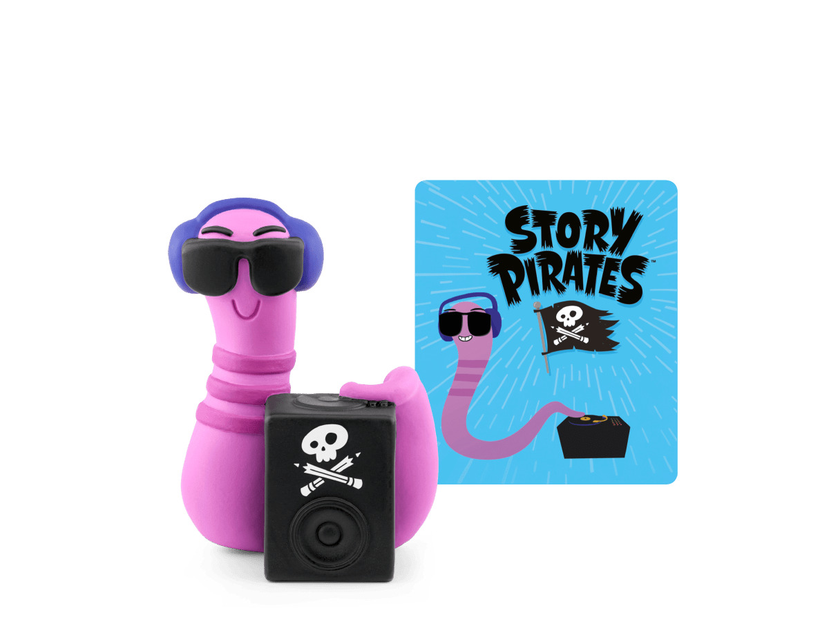 Story Pirates Tonie with branded content card