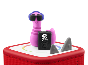 Story Pirates Tonie on a Red Toniebox