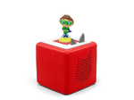 Full view of a Super Why! Tonie on a red Toniebox