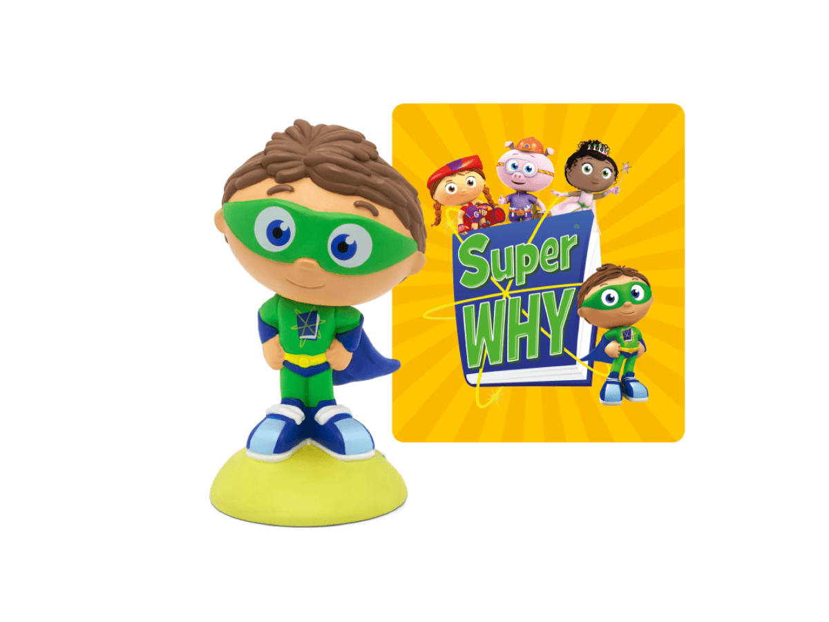 Super Why! Tonie with a branded content card